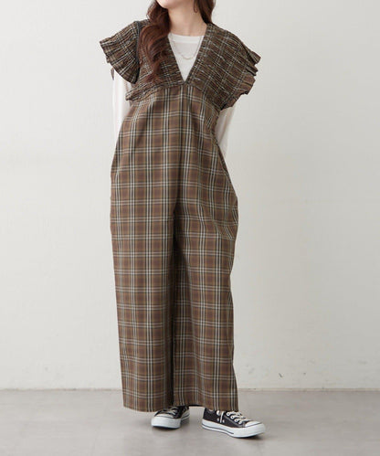 【RMAF】格子收腰連體褲