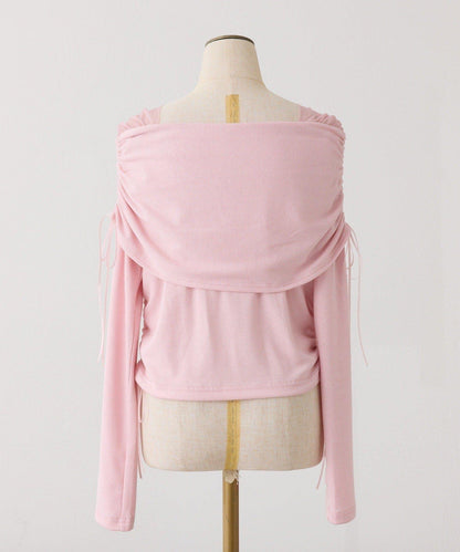 【one after another】一字肩上衣