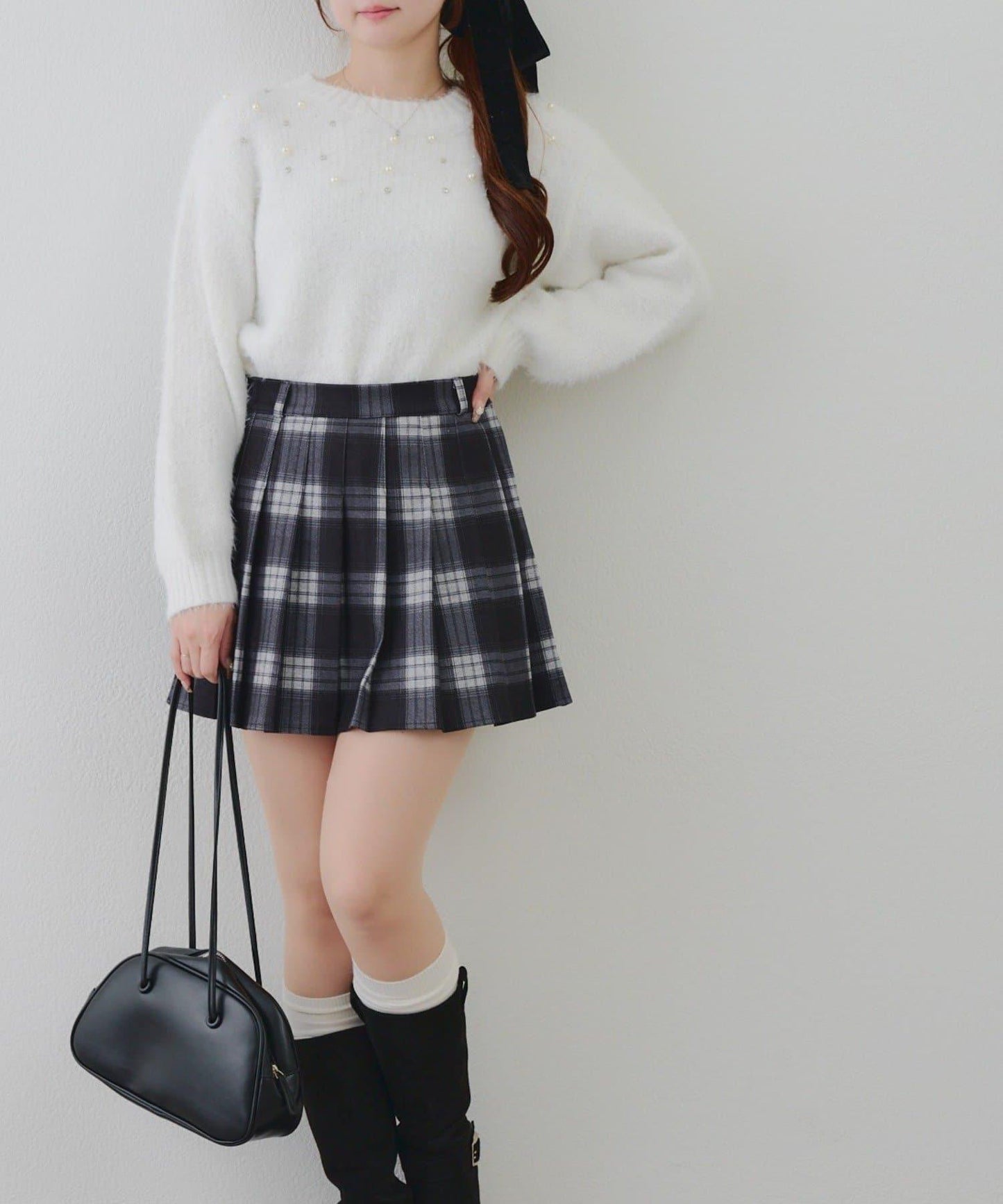 【RMAF】珠飾珍珠羽毛套頭衫