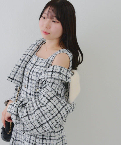 【RMAF】亮片花呢迷你連衣裙