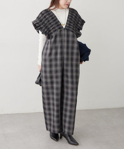 【RMAF】格子收腰連體褲