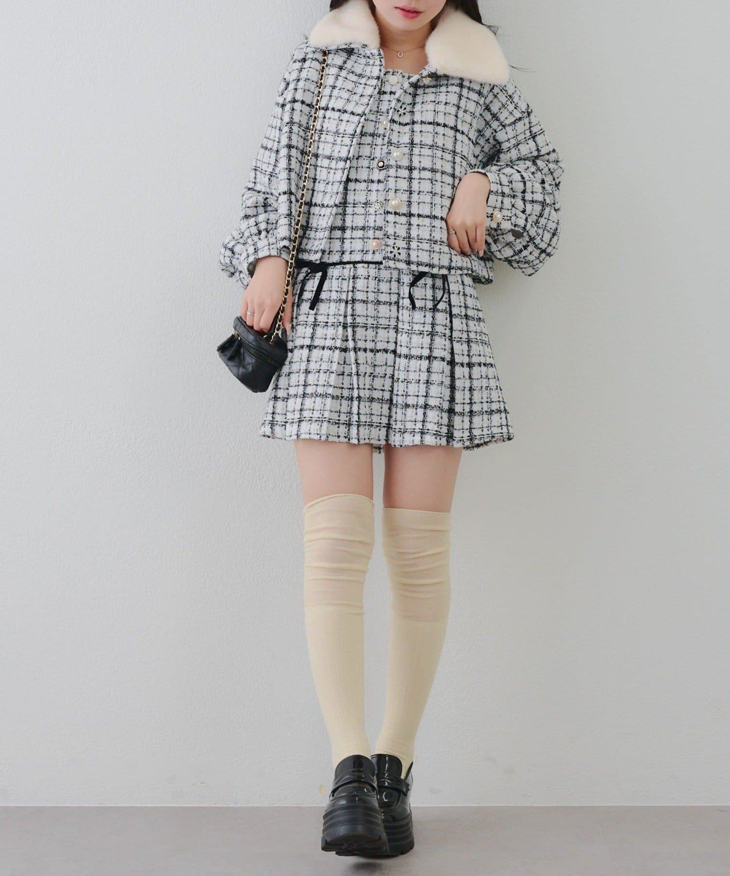 【RMAF】亮片花呢迷你連衣裙