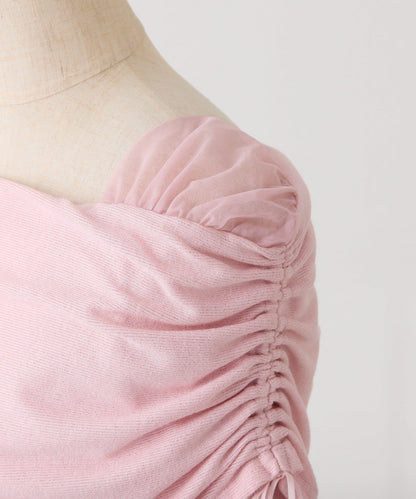 【one after another】一字肩上衣