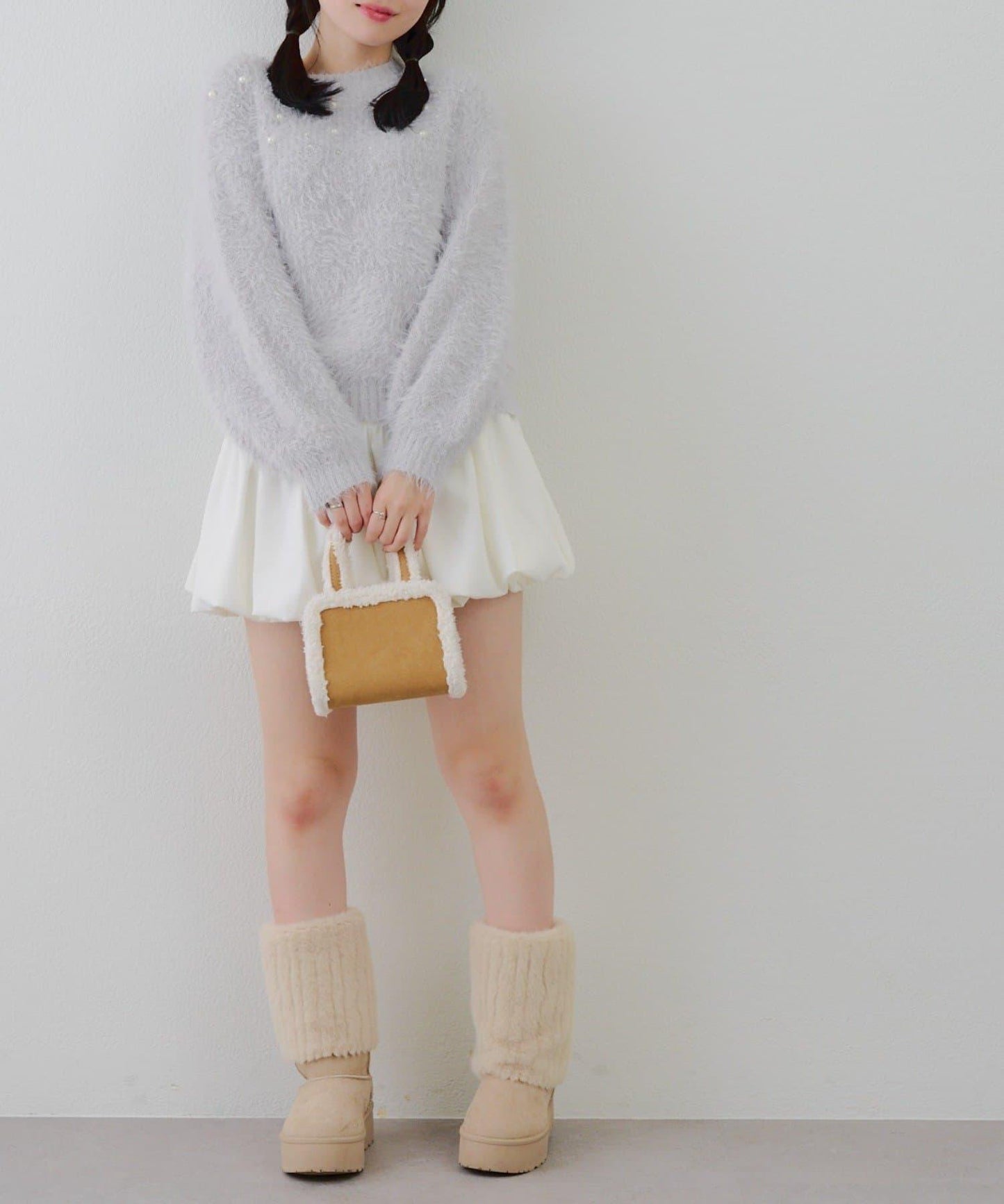 【RMAF】珠飾珍珠羽毛套頭衫