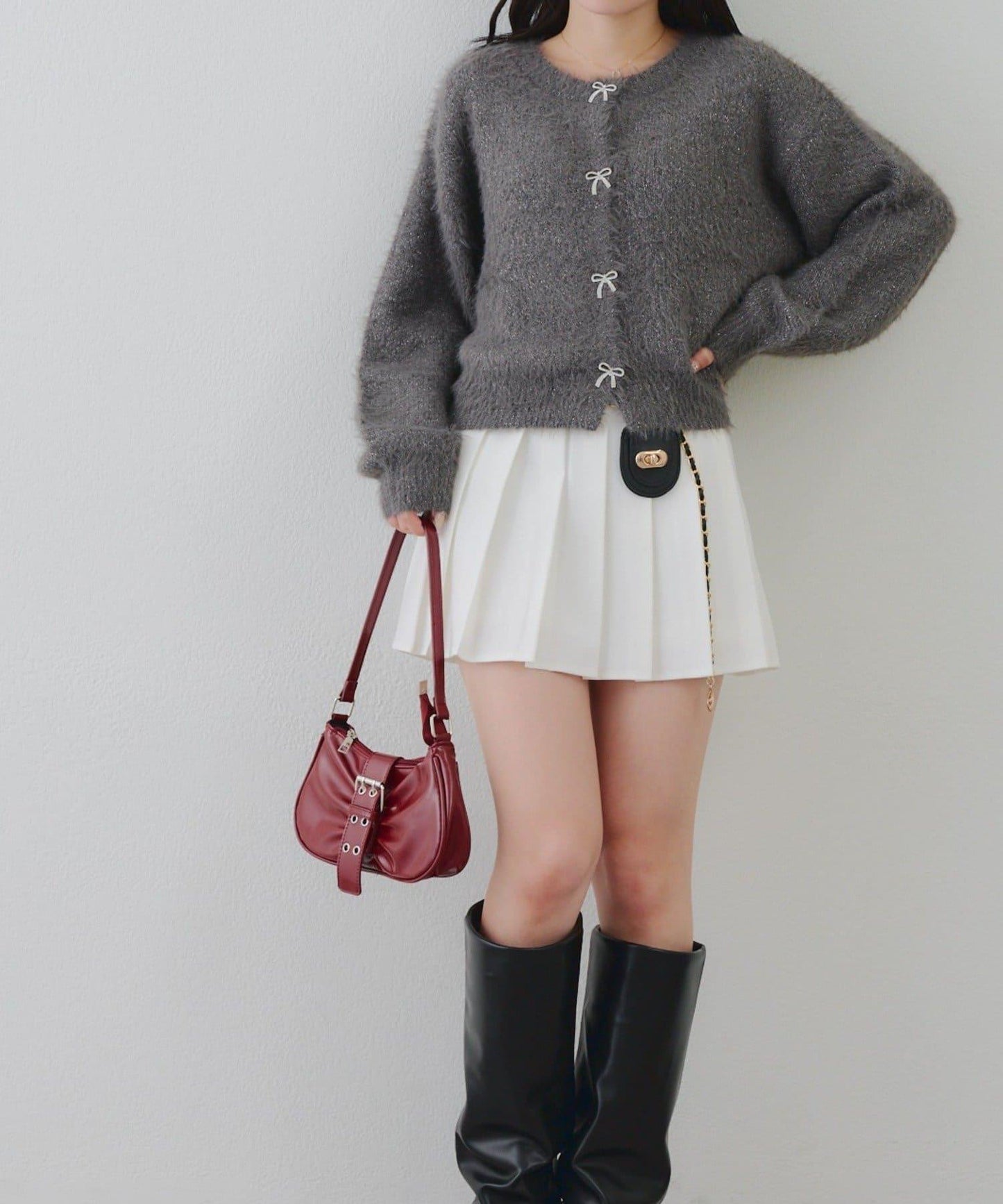 【RMAF】水鑽蝴蝶結開衫