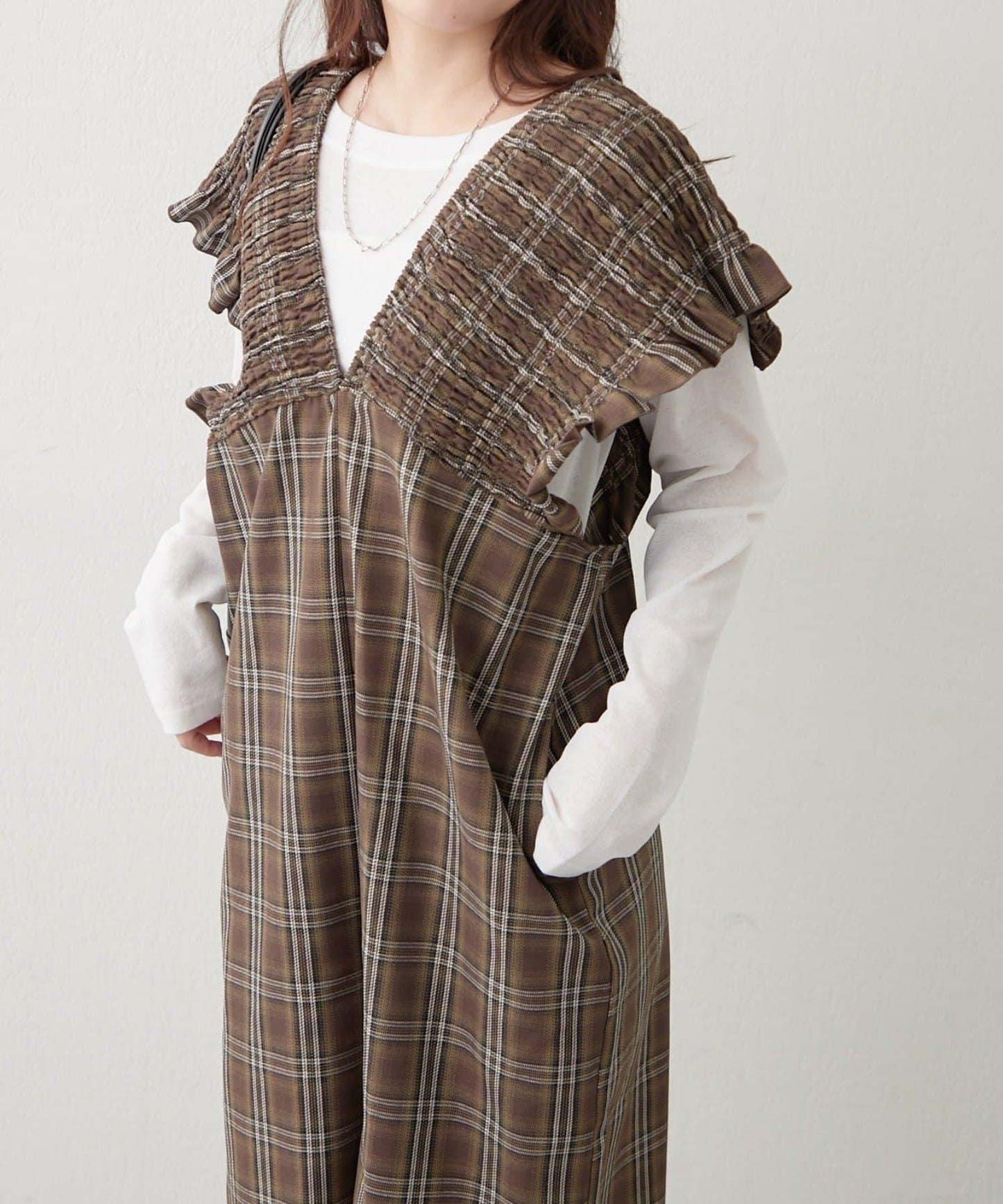 【RMAF】格子收腰連體褲