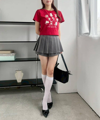 【one after another】百褶裙褲