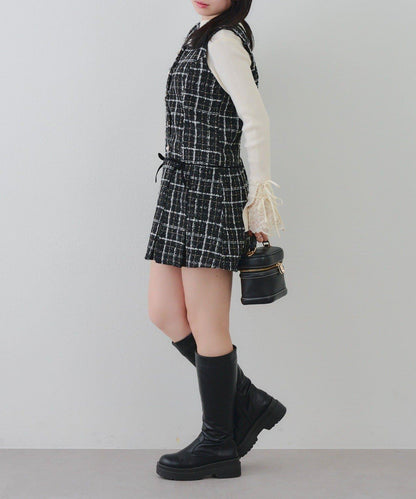 【RMAF】亮片花呢迷你連衣裙