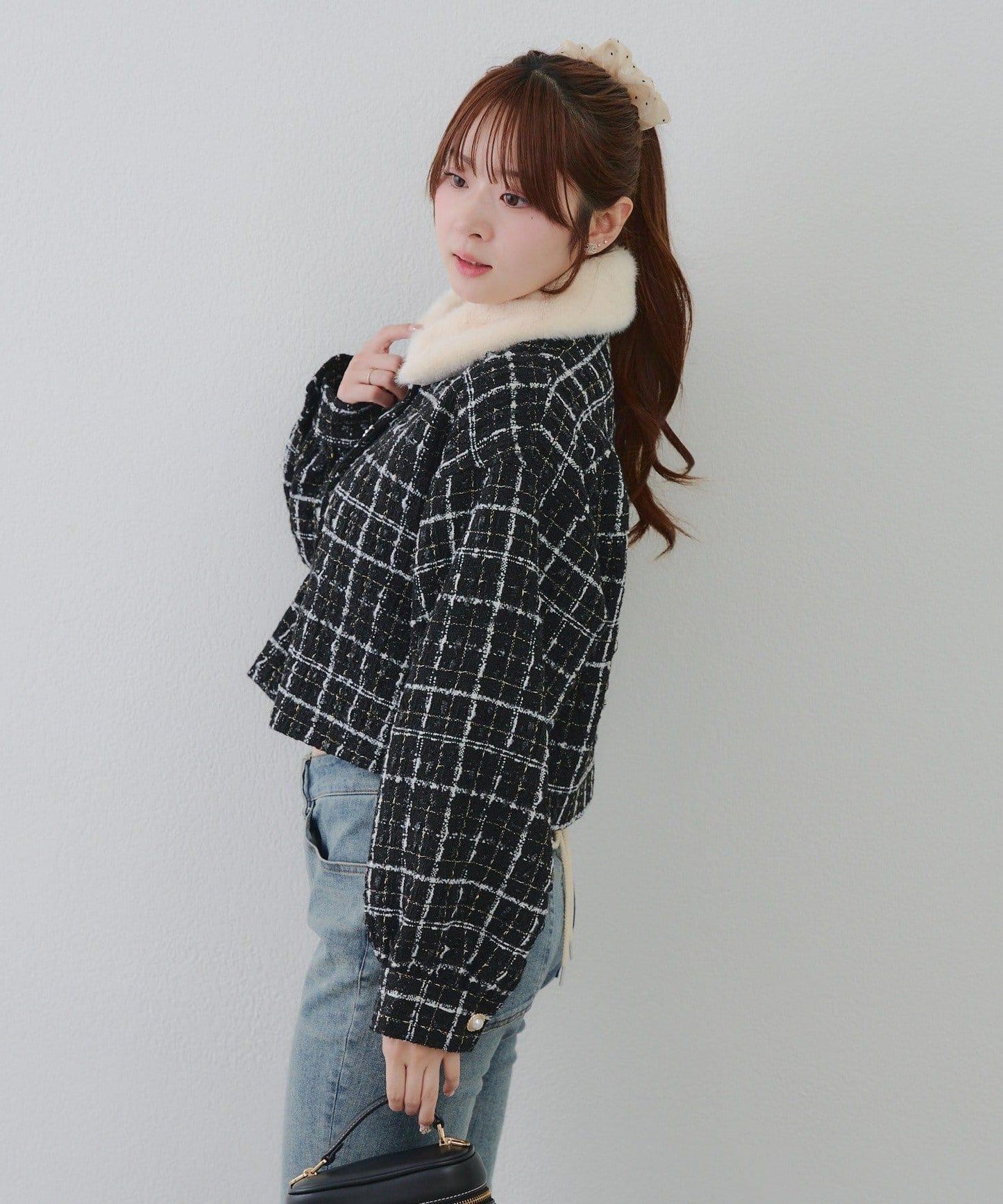 【RMAF】亮片花呢多紐扣夾克