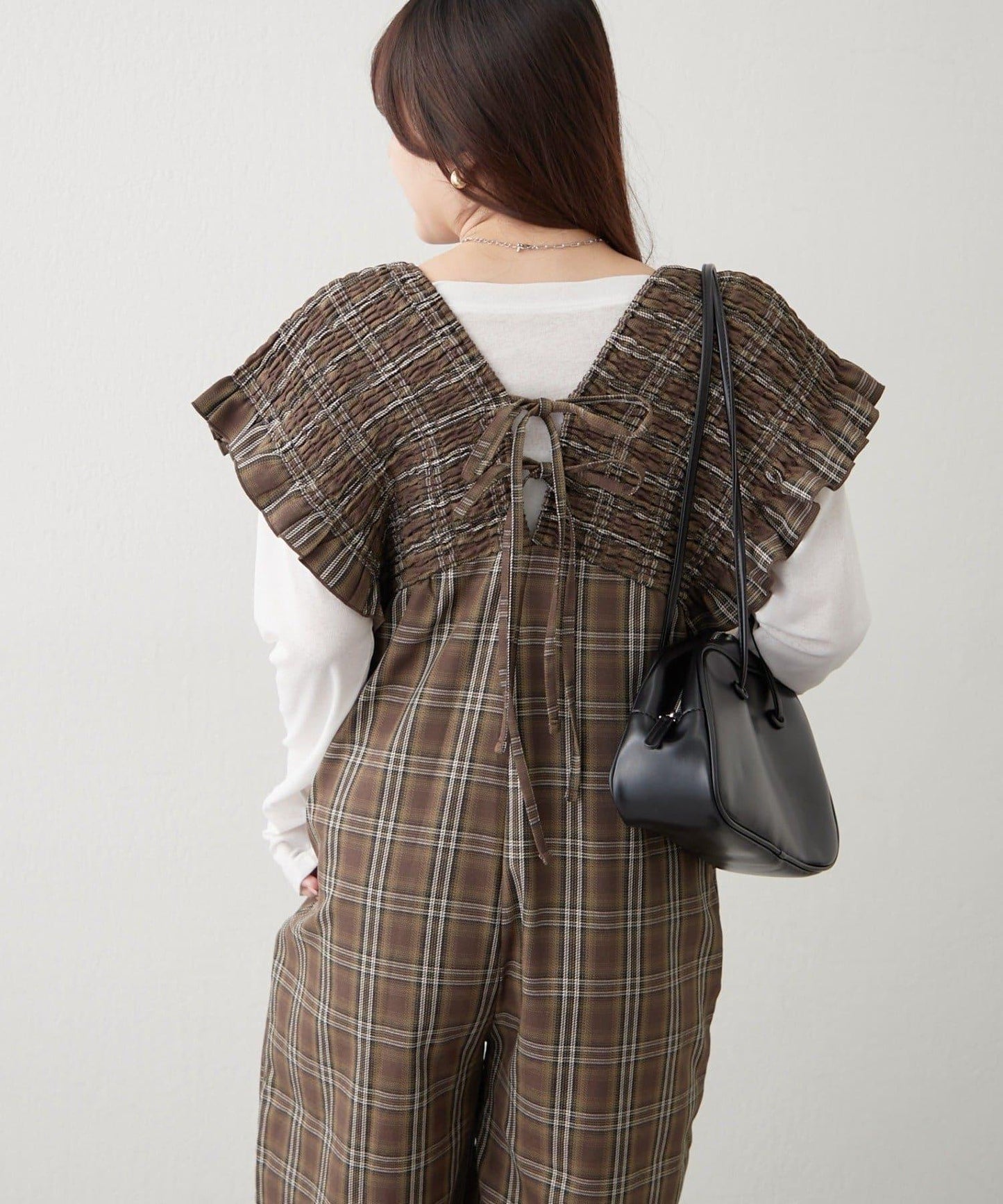 【RMAF】格子收腰連體褲