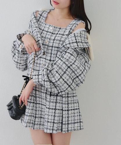 【RMAF】亮片花呢迷你連衣裙