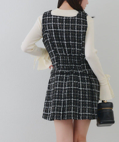 【RMAF】亮片花呢迷你連衣裙