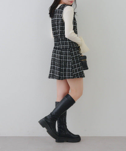 【RMAF】亮片花呢迷你連衣裙