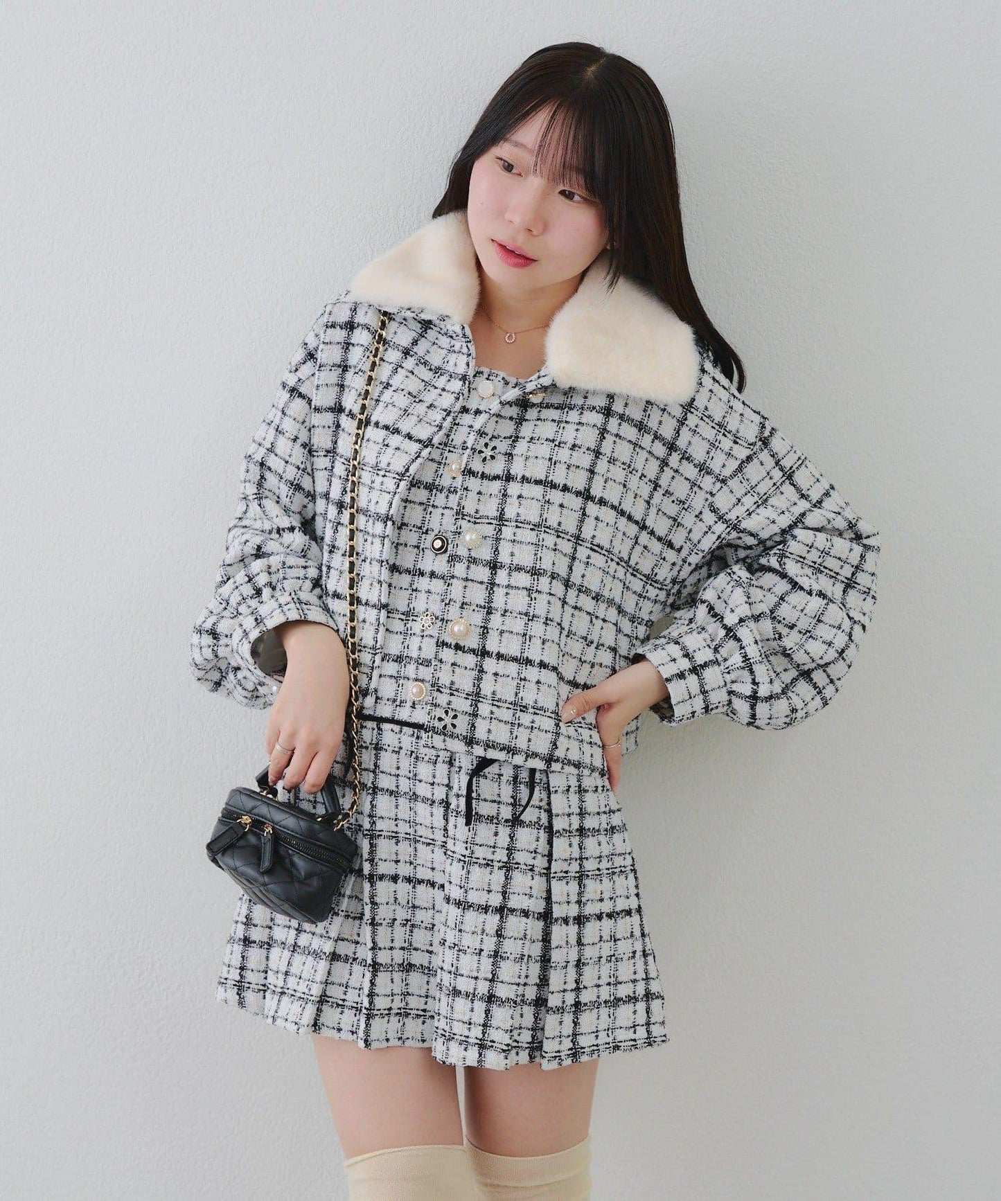 【RMAF】亮片花呢多紐扣夾克