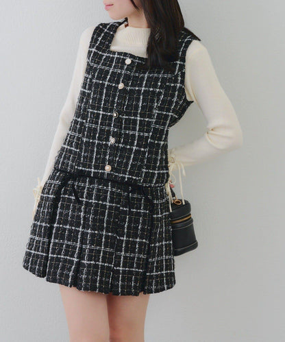 【RMAF】亮片花呢迷你連衣裙