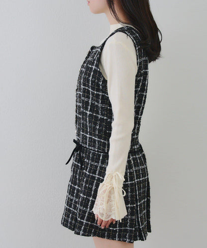 【RMAF】亮片花呢迷你連衣裙