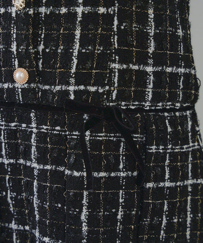 【RMAF】亮片花呢迷你連衣裙