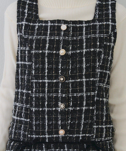 【RMAF】亮片花呢迷你連衣裙