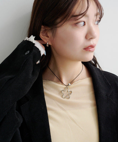 【2WAY/fiw.】花朵環形領帶項圈