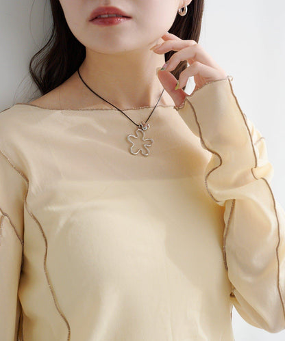 【2WAY/fiw.】花朵環形領帶項圈