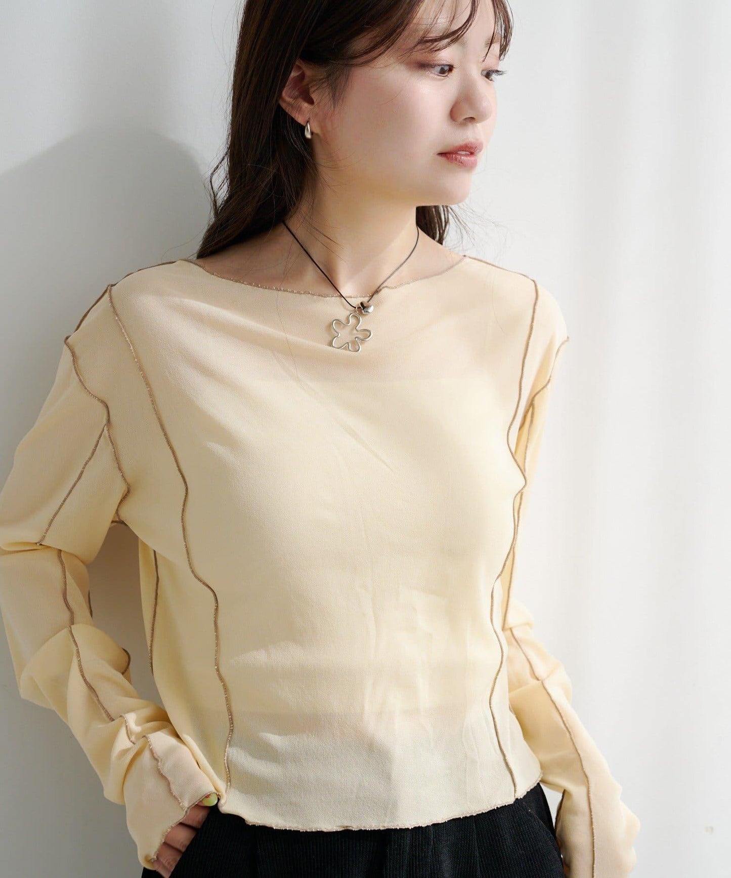 【2WAY/fiw.】花朵環形領帶項圈