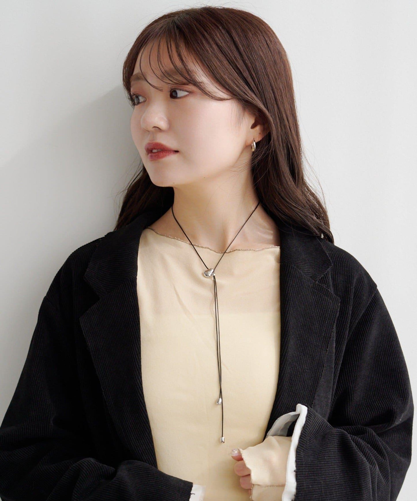 【2WAY/fiw.】花朵環形領帶項圈