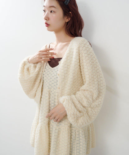 仿皮草長款上衣