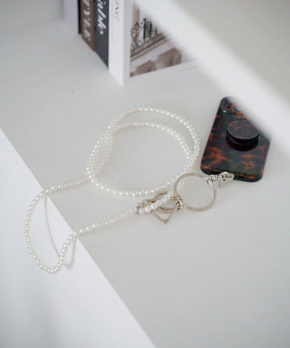 珍珠手機斜挎包