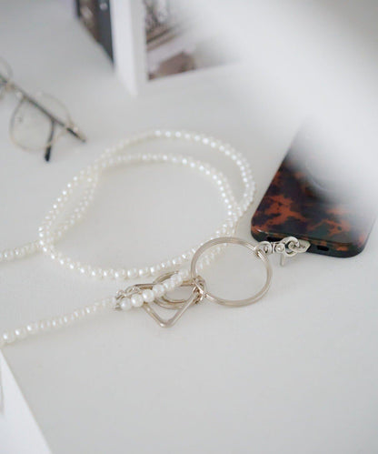 珍珠手機斜挎包