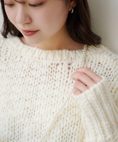 珍珠手機斜挎包