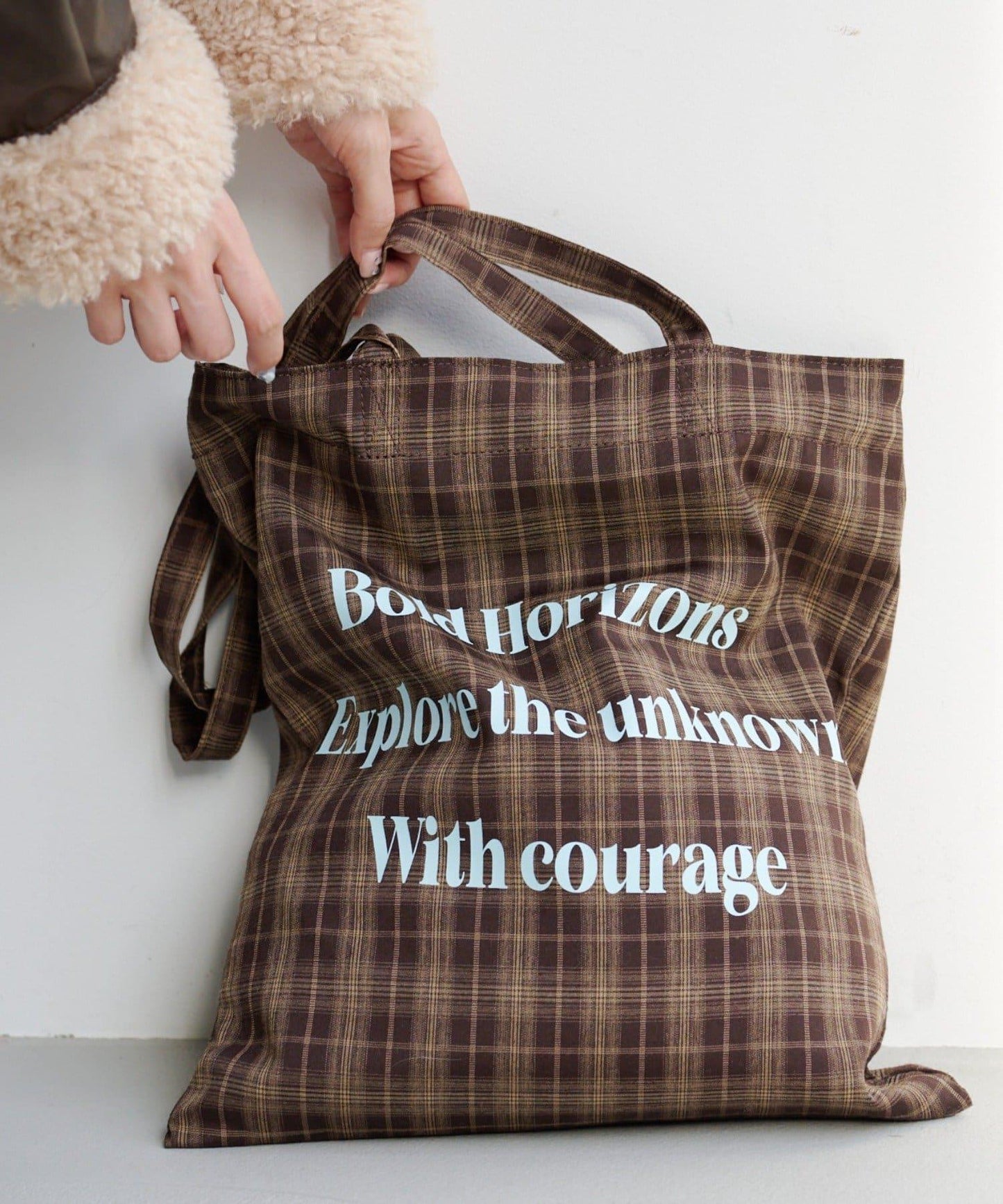 【格紋&豹紋】Logo Muse托特包