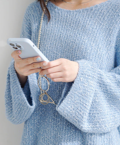 珍珠手機斜挎包