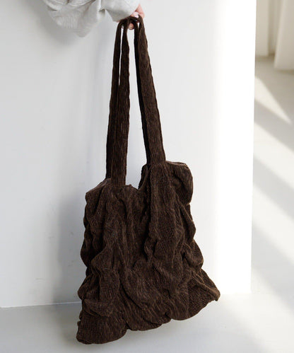 天鵝絨波紋托特包