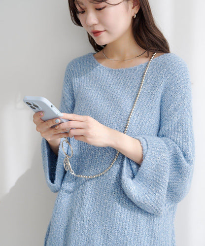 珍珠手機斜挎包