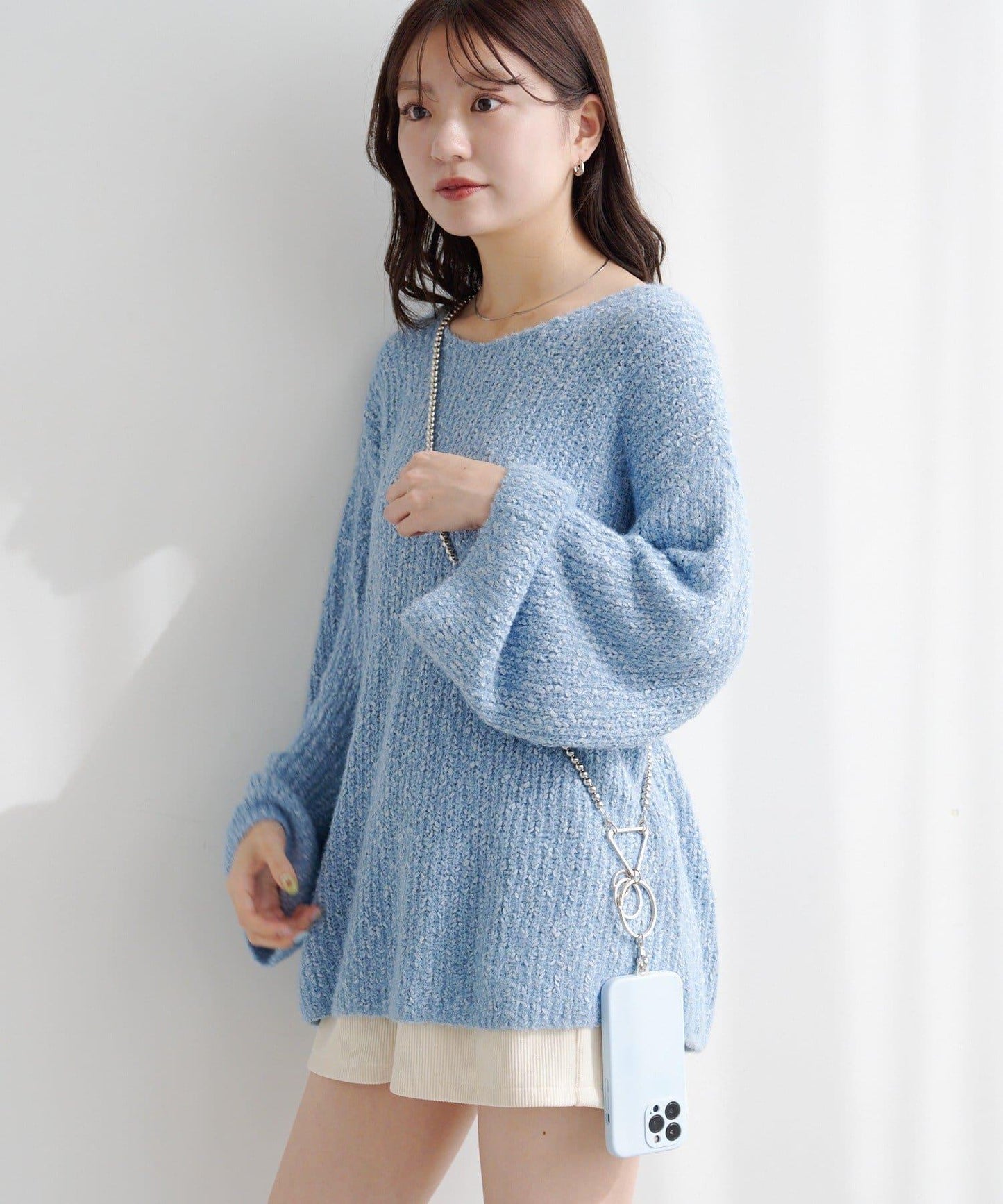 珍珠手機斜挎包