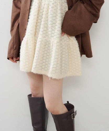 仿皮草長款上衣