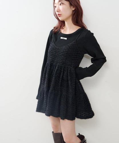 仿皮草長款上衣