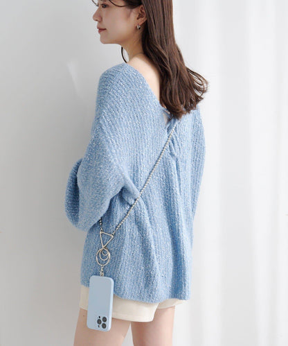 珍珠手機斜挎包