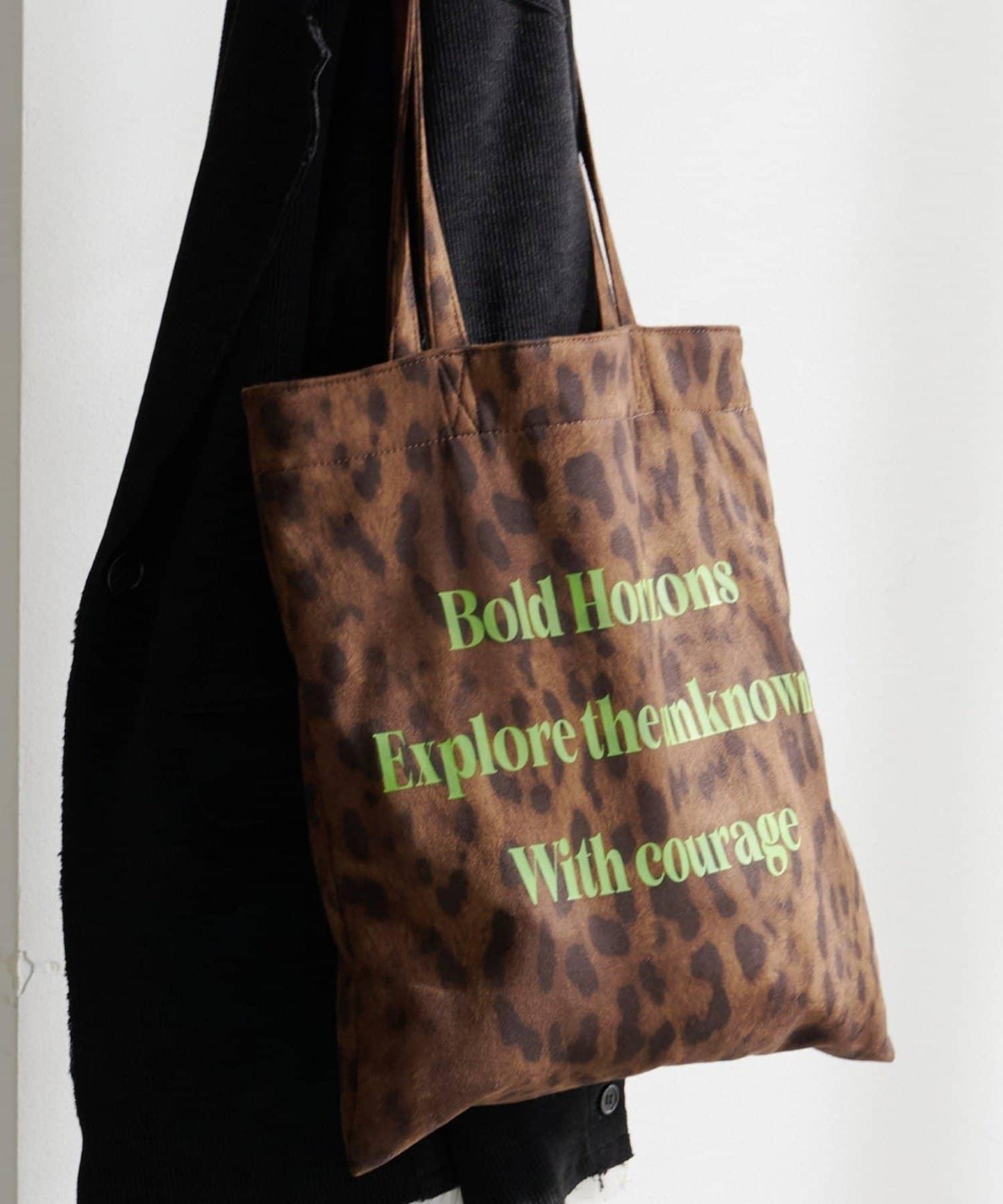 【格紋&豹紋】Logo Muse托特包