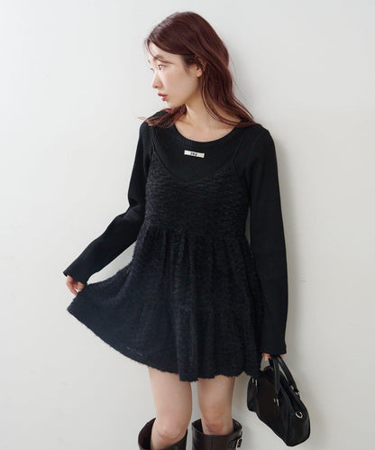 仿皮草長款上衣