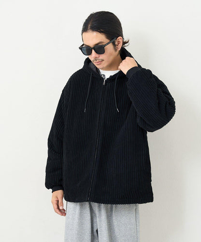 【男女同款】BM燈芯絨加棉連帽外套