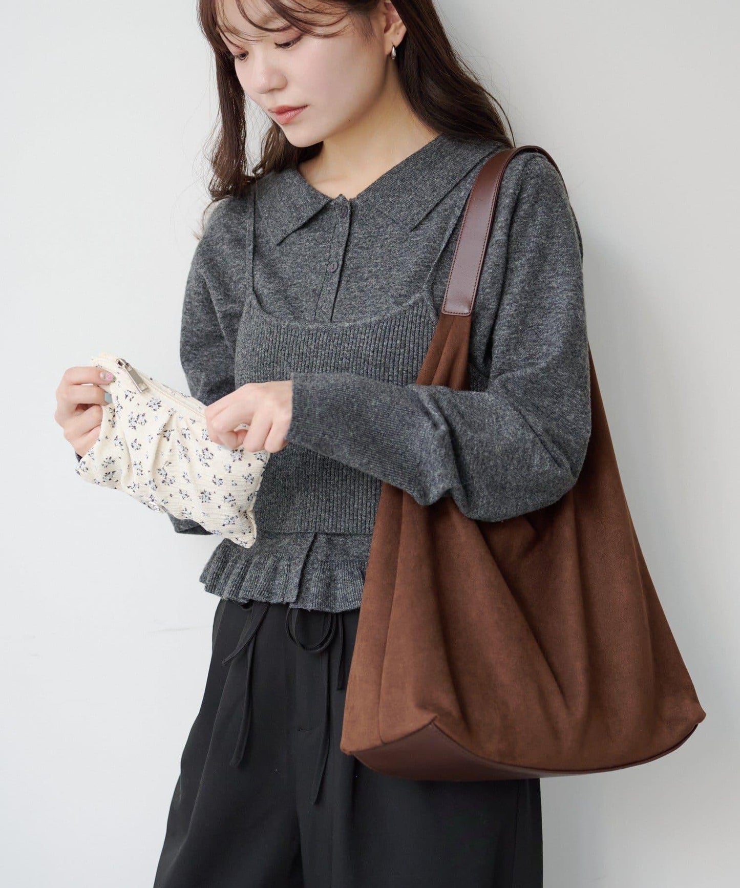 【麂皮&皮革】化妝包/多功能包套裝