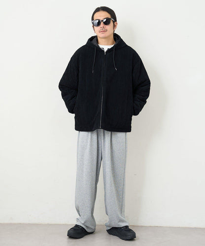 【男女同款】BM燈芯絨加棉連帽外套