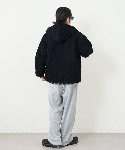 【男女同款】BM燈芯絨加棉連帽外套