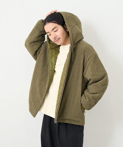 【男女同款】BM燈芯絨加棉連帽外套