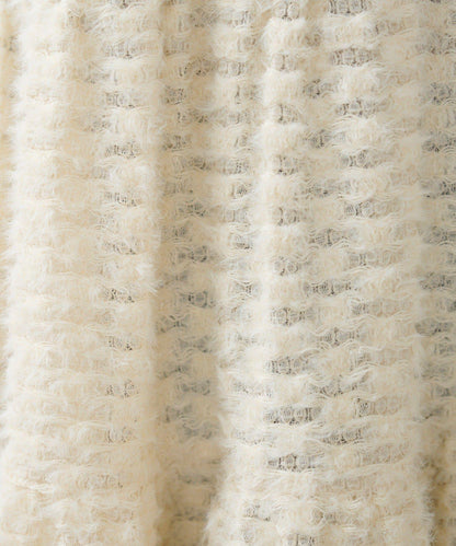 仿皮草長款上衣