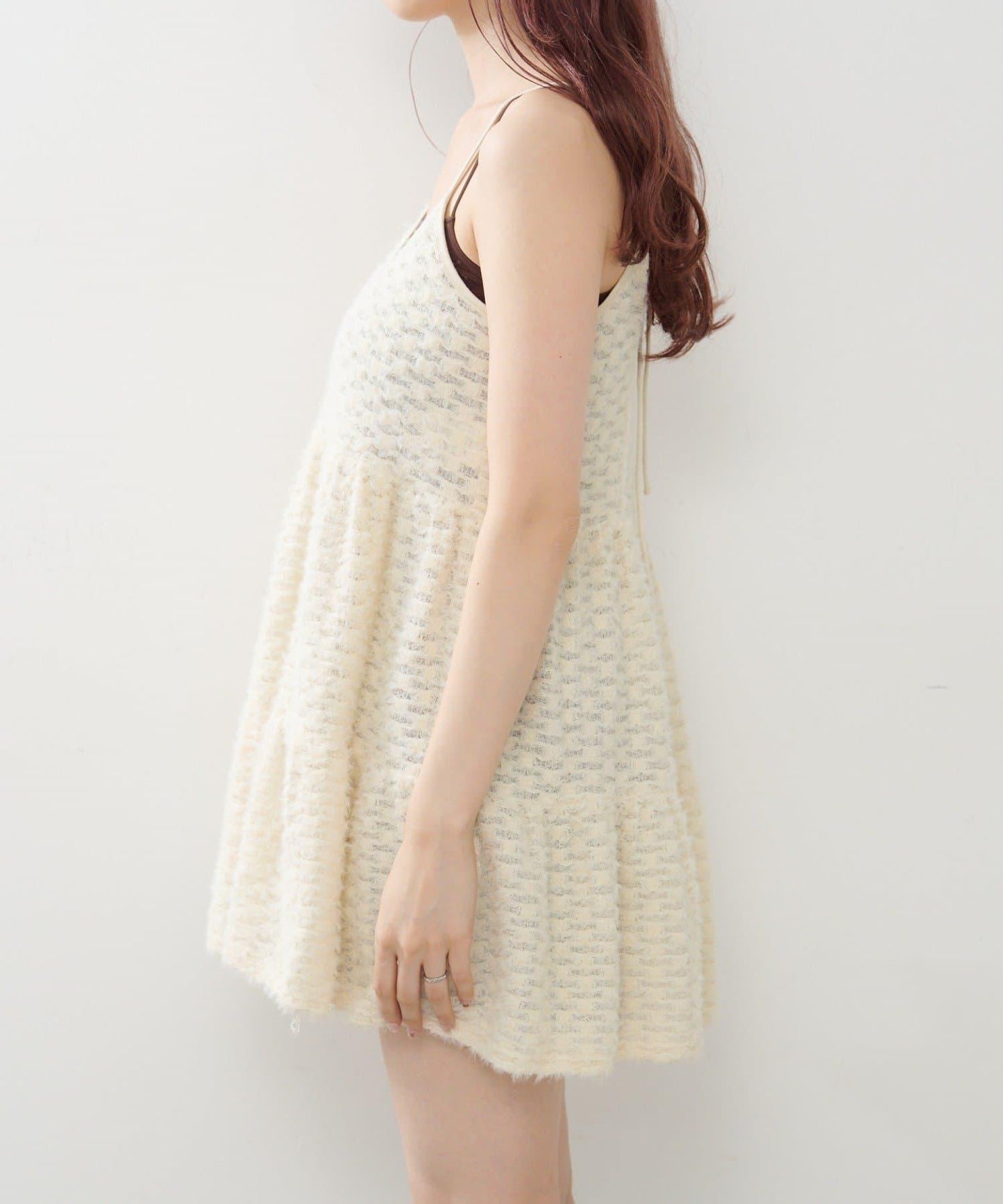 仿皮草長款上衣