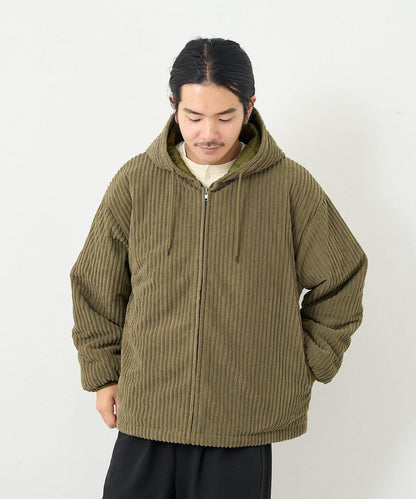 【男女同款】BM燈芯絨加棉連帽外套