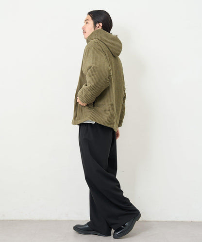 【男女同款】BM燈芯絨加棉連帽外套