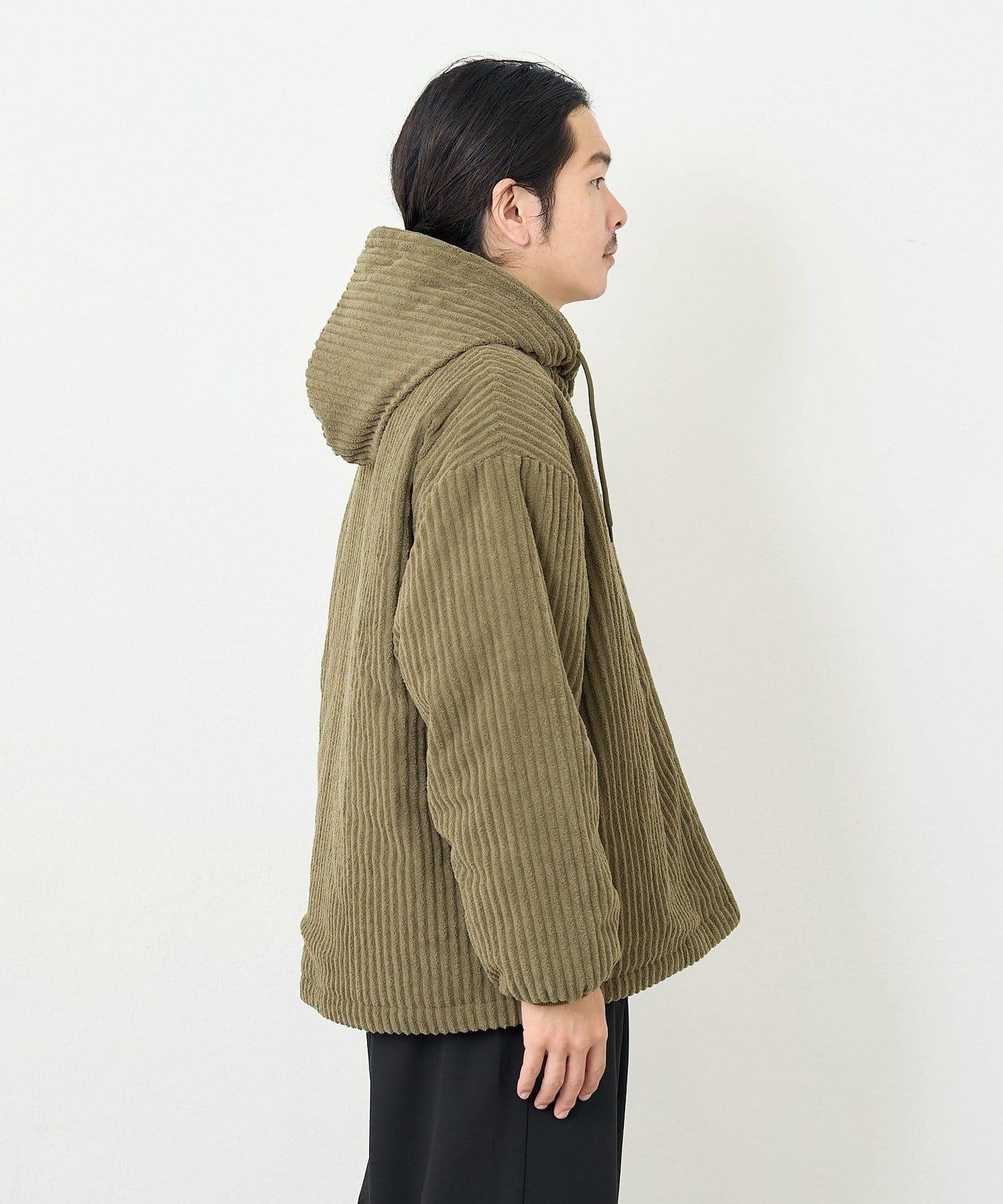 【男女同款】BM燈芯絨加棉連帽外套